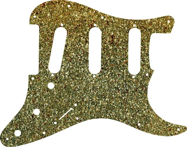 WD Custom Pickguard For Fender Stratocaster #60GS Gold Sparkle 