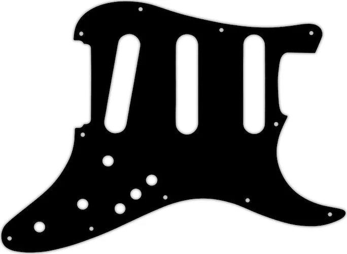 WD Custom Pickguard For Fender Stratocaster Elite #01T Black Thin