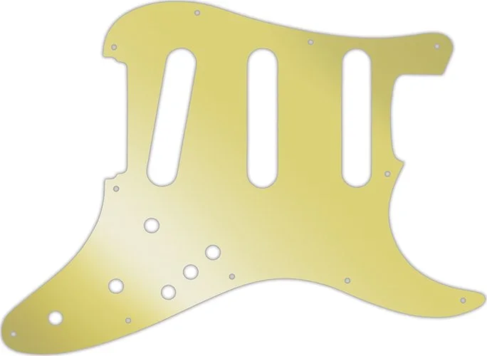 WD Custom Pickguard For Fender Stratocaster Elite #10GD Gold Mirror