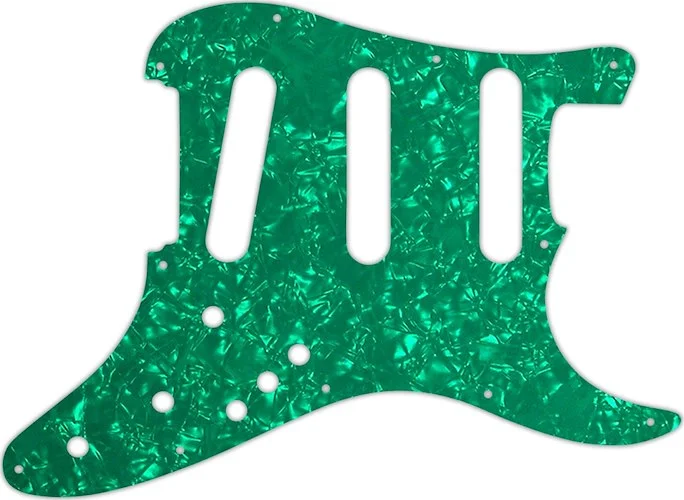 WD Custom Pickguard For Fender Stratocaster Elite #28GR Green Pearl/White/Black/White