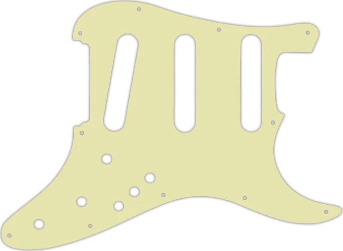 WD Custom Pickguard For Fender Stratocaster Elite #34 Mint Green 3 Ply