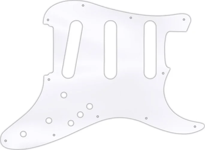 WD Custom Pickguard For Fender Stratocaster Elite #45 Clear Acrylic