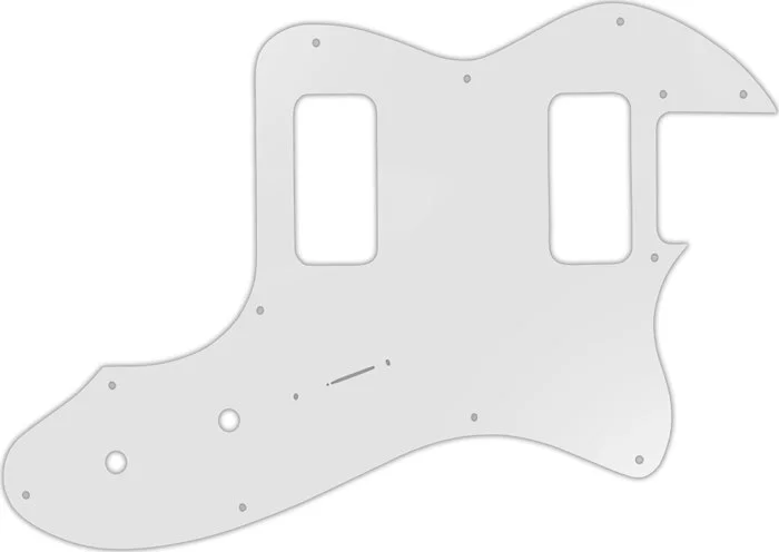 WD Custom Pickguard For Fender Telecaster Thinline Super Deluxe #22 Translucent Milk White