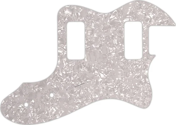 WD Custom Pickguard For Fender Telecaster Thinline Super Deluxe #28 White Pearl/White/Black/White
