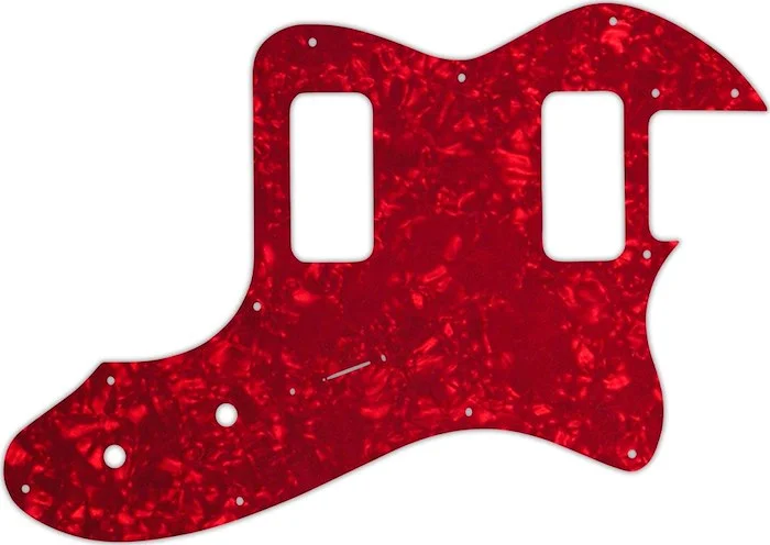 WD Custom Pickguard For Fender Telecaster Thinline Super Deluxe #28R Red Pearl/White/Black/White
