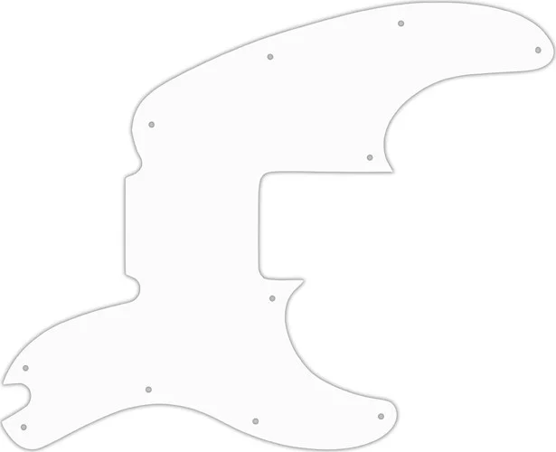 WD Custom Pickguard For Fender Telecaster Bass #02 White