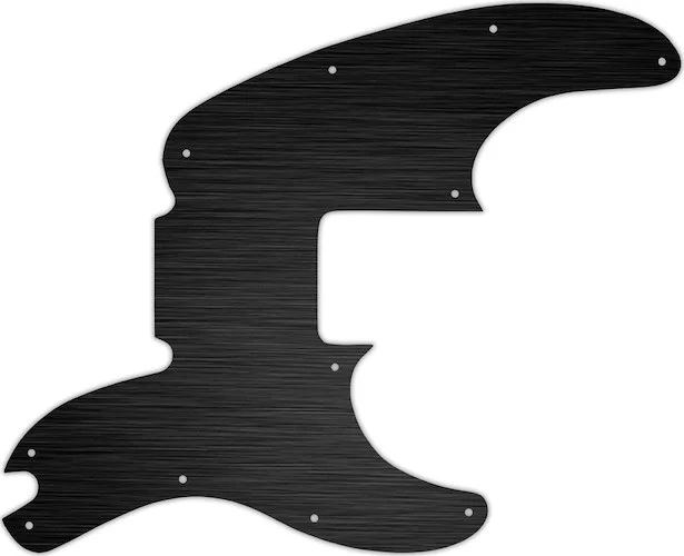WD Custom Pickguard For Fender Telecaster Bass #27T Simulated Black Anodized Thin