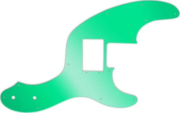 WD Custom Pickguard For Fender Telecaster Bass With Humbucker #10GR Green Mirror
