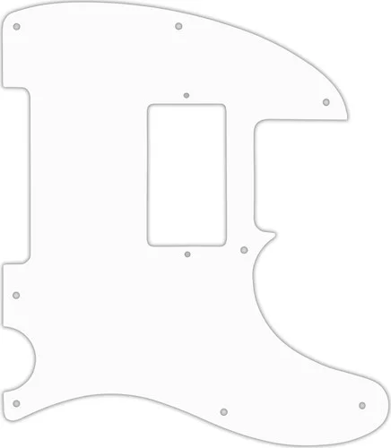 WD Custom Pickguard For Fender Telecaster With Humbucker #02 White