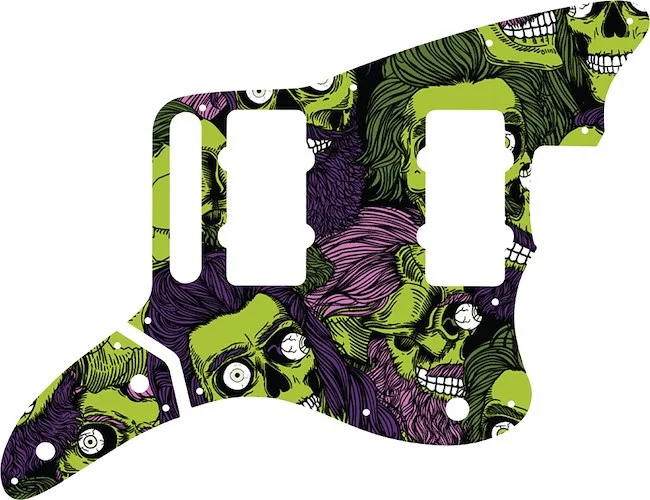 WD Custom Pickguard For Fender Thurston Moore Signature Series Jazzmaster #GHA02 Zombeard Graphic
