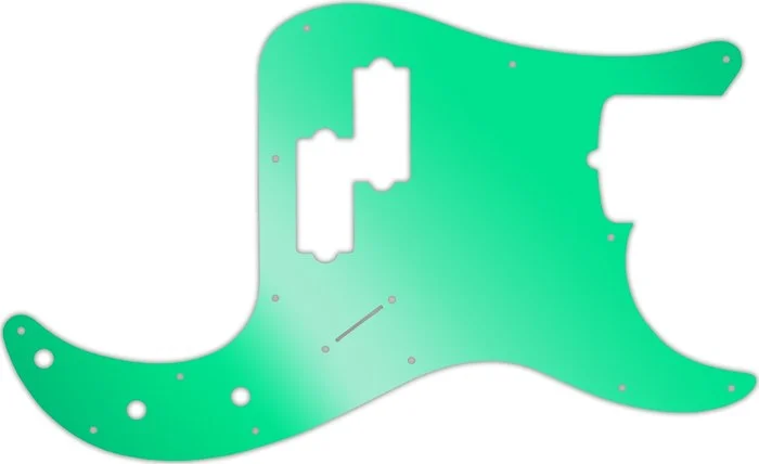 WD Custom Pickguard For Fender Tony Franklin Signature Precision Bass #10GR Green Mirror