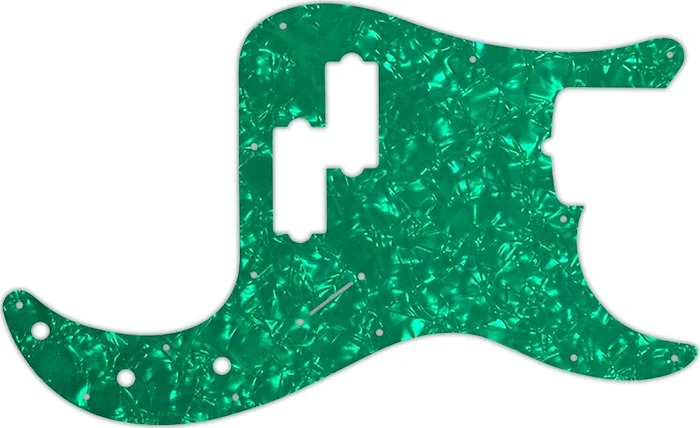 WD Custom Pickguard For Fender Tony Franklin Signature Precision Bass #28GR Green Pearl/White/Black/