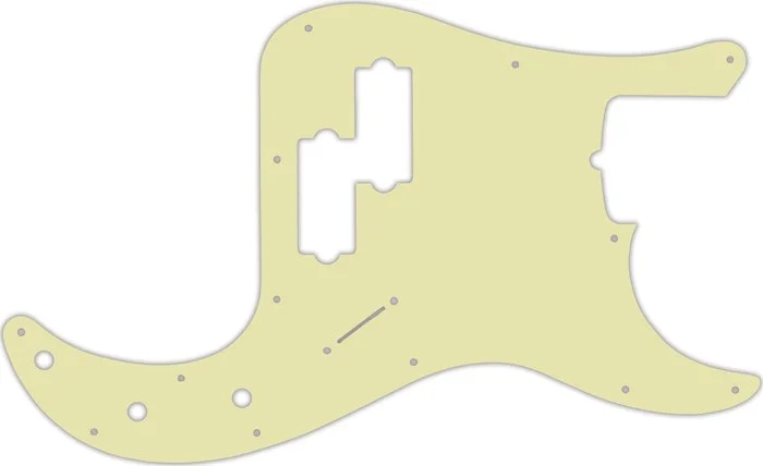 WD Custom Pickguard For Fender Tony Franklin Signature Precision Bass #34 Mint Green 3 Ply