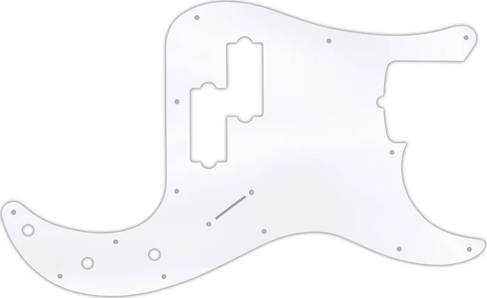WD Custom Pickguard For Fender Tony Franklin Signature Precision Bass #45 Clear Acrylic