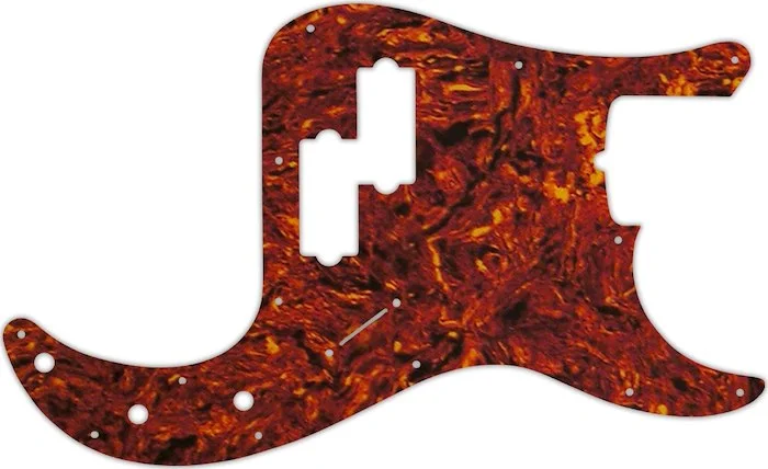 WD Custom Pickguard For Fender Tony Franklin Signature Precision Bass #05W Tortoise Shell/White