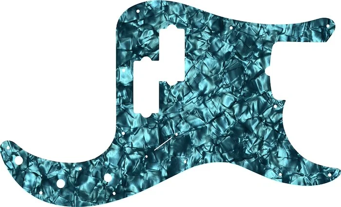 WD Custom Pickguard For Fender Tony Franklin Signature Precision Bass #28AQ Aqua Pearl/Black/White/Black