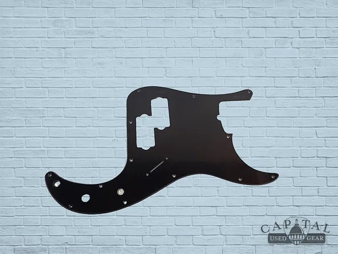 WD Custom Pickguard For Fender Tony Franklin Signature Precision Bass #27 Simulated Black Anodized (Used)