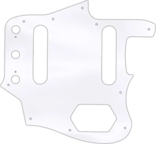 WD Custom Pickguard For Fender USA 1962-1975 Or 1996-1997 Made In Japan Reissue Jaguar #45T Clear Ac