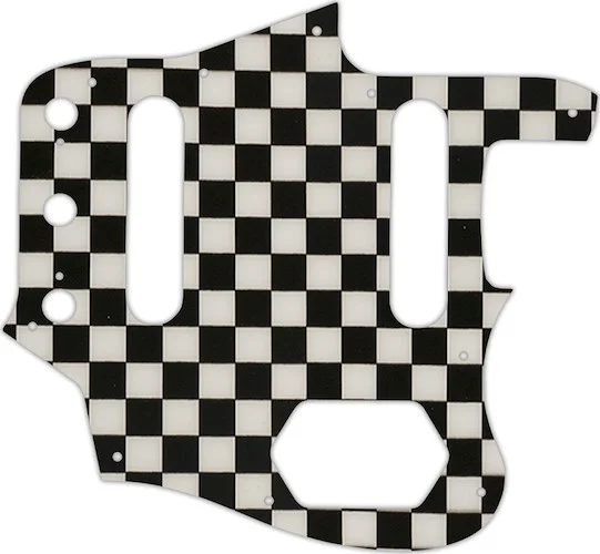 WD Custom Pickguard For Fender USA 1962-1975 Or 1996-1997 Made In Japan Reissue Jaguar #CK01 Checkerboard Graphic