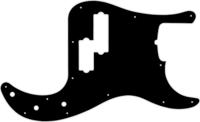 WD Custom Pickguard For Fender USA 5 String Precision Bass #01 Black