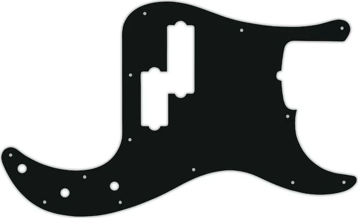 WD Custom Pickguard For Fender USA 5 String Precision Bass #01A Black Acrylic