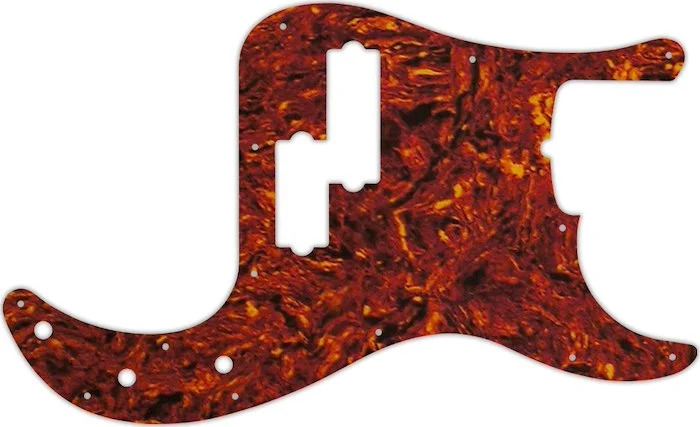WD Custom Pickguard For Fender USA 5 String Precision Bass #05P Tortoise Shell/Parchment