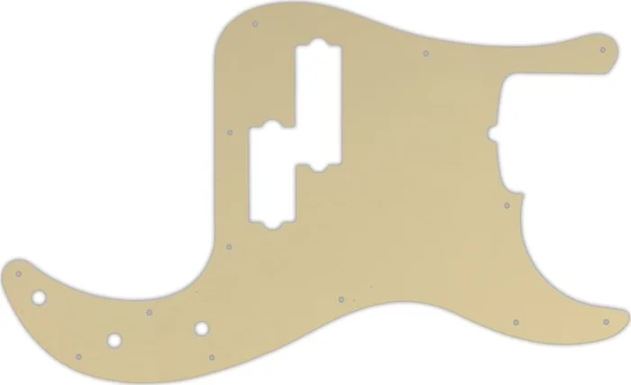 WD Custom Pickguard For Fender USA 5 String Precision Bass #06T Cream Thin