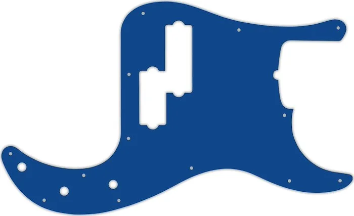 WD Custom Pickguard For Fender USA 5 String Precision Bass #08 Blue/White/Blue