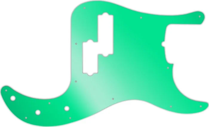 WD Custom Pickguard For Fender USA 5 String Precision Bass #10GR Green Mirror