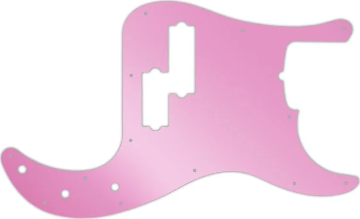 WD Custom Pickguard For Fender USA 5 String Precision Bass #10P Pink Mirror