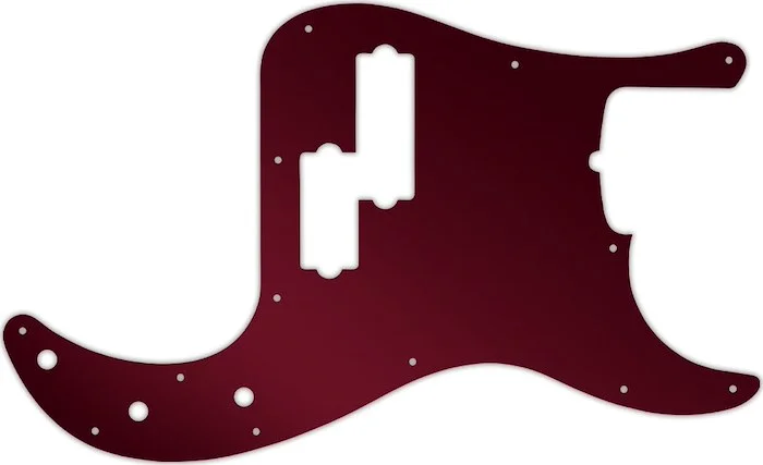 WD Custom Pickguard For Fender USA 5 String Precision Bass #10R Red Mirror