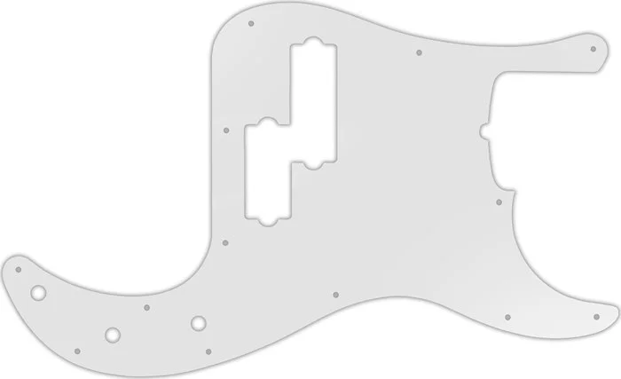 WD Custom Pickguard For Fender USA 5 String Precision Bass #22 Translucent Milk White