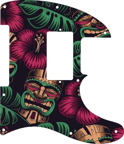 WD Custom Pickguard For Fender USA Jim Root Signature Telecaster #GAL01 Aloha Tiki Graphic