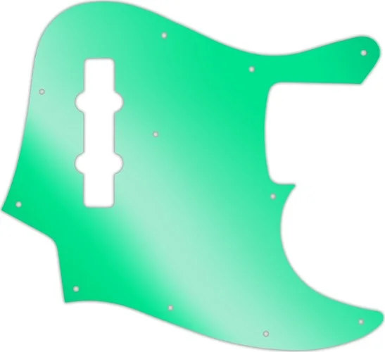 WD Custom Pickguard For Fender 2013-Present Made In Mexico Geddy Lee Jazz Bass #10GR Green Mirror