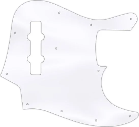 WD Custom Pickguard For Fender 2013-Present Made In Mexico Geddy Lee Jazz Bass #45 Clear Acrylic