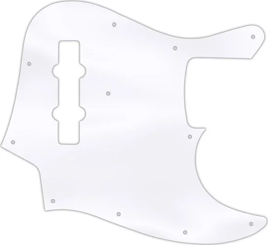 WD Custom Pickguard For Fender 2013-Present Made In Mexico Geddy Lee Jazz Bass #45T Clear Acrylic Th