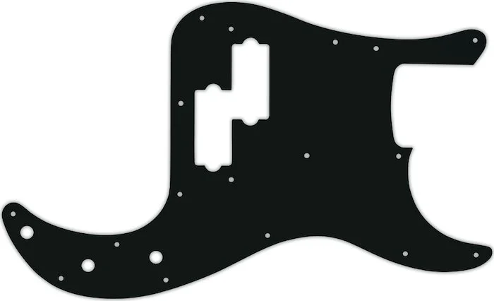 WD Custom Pickguard For Fender USA Precision Bass #01A Black Acrylic