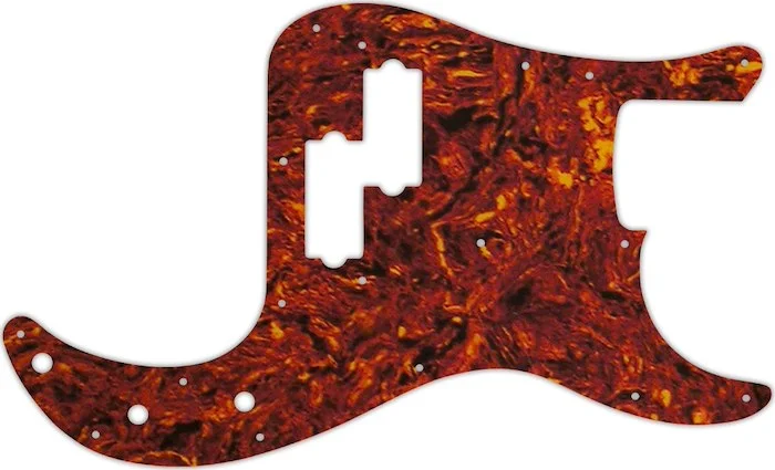 WD Custom Pickguard For Fender USA Precision Bass #05P Tortoise Shell/Parchment