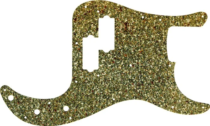 WD Custom Pickguard For Fender USA Precision Bass #60GS Gold Sparkle 