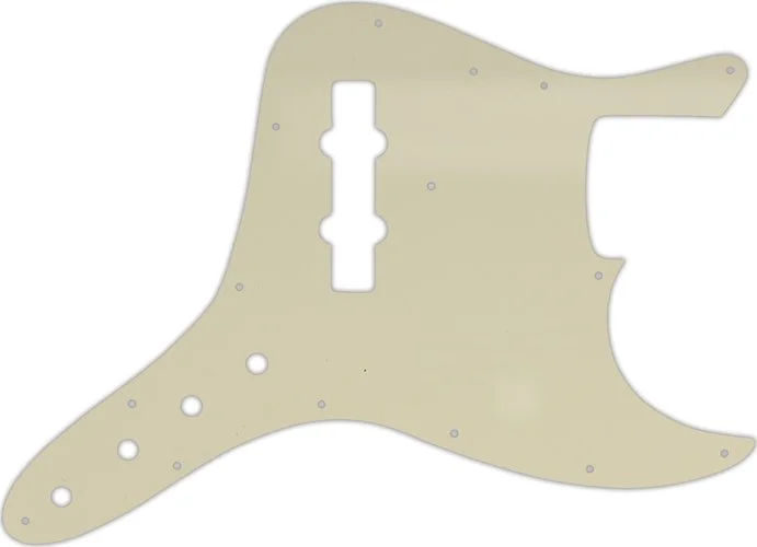WD Custom Pickguard For Fender Vintage 1970's-1980's 20 Fret Jazz Bass With Custom Integrated Contro