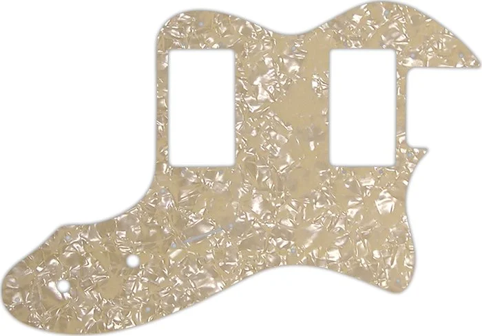 WD Custom Pickguard For Fender 1972-1978 Vintage Telecaster Thinline With Humbuckers #28C Cream Pear