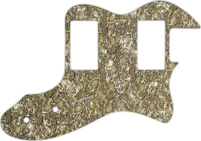WD Custom Pickguard For Fender 1972-1978 Vintage Telecaster Thinline With Humbuckers #31 Snakeskin