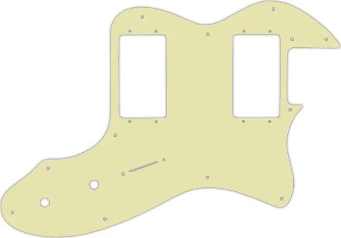 WD Custom Pickguard For Fender 1972-1978 Vintage Telecaster Thinline With Humbuckers #34S Mint Green