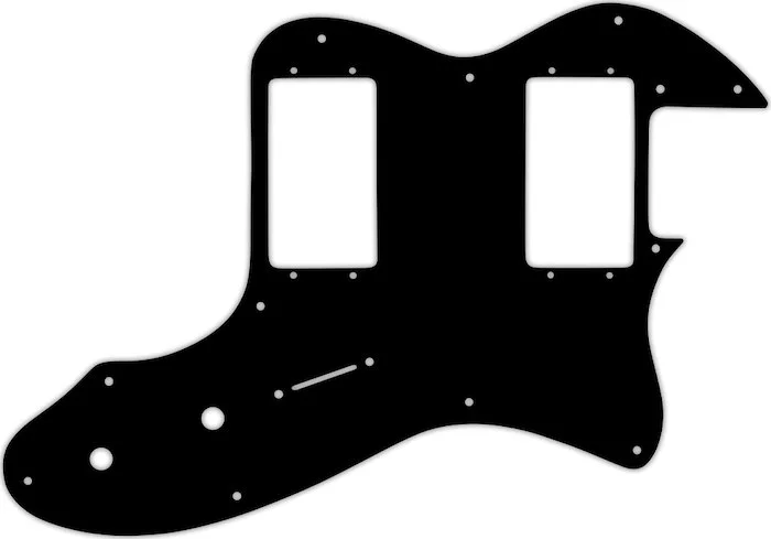 WD Custom Pickguard For Fender 1972-1978 Vintage Telecaster Thinline With Humbuckers #38 Black/Cream