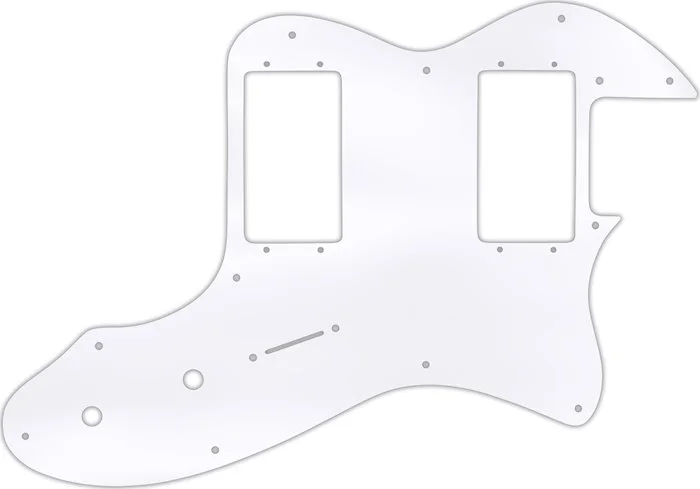 WD Custom Pickguard For Fender 1972-1978 Vintage Telecaster Thinline With Humbuckers #45 Clear Acryl