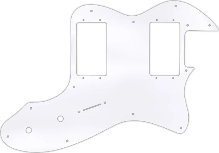 WD Custom Pickguard For Fender 1972-1978 Vintage Telecaster Thinline With Humbuckers #45T Clear Acry