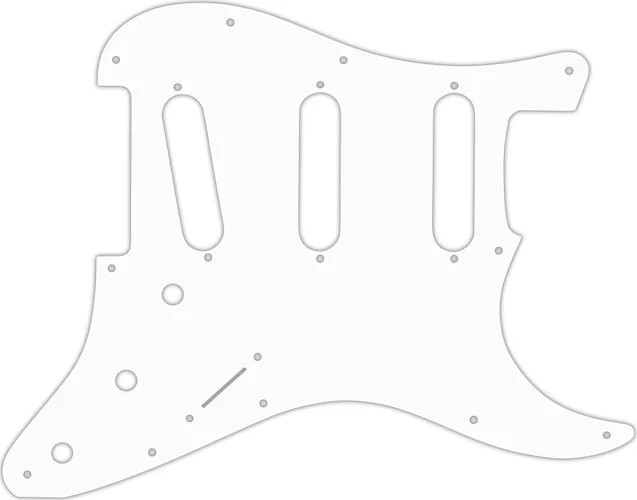 WD Custom Pickguard For Fender VooDoo Jimi Hendrix Tribute Stratocaster #02T White Thin
