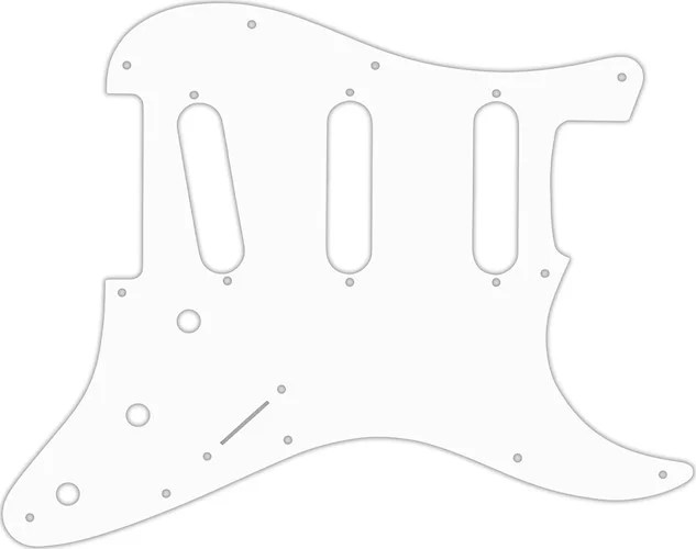 WD Custom Pickguard For Fender VooDoo Jimi Hendrix Tribute Stratocaster #04 White/Black/White