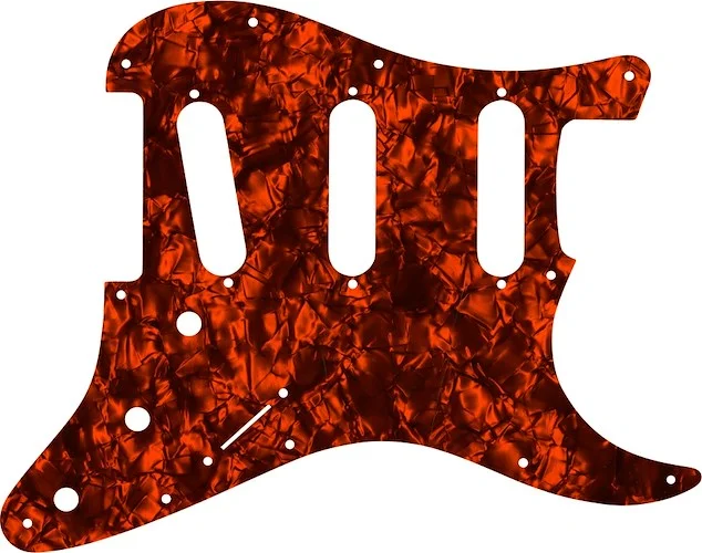 WD Custom Pickguard For Fender VooDoo Jimi Hendrix Tribute Stratocaster #28OP Orange Pearl/Black/White/Black