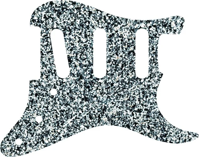 WD Custom Pickguard For Fender VooDoo Jimi Hendrix Tribute Stratocaster #60SS Silver Sparkle 